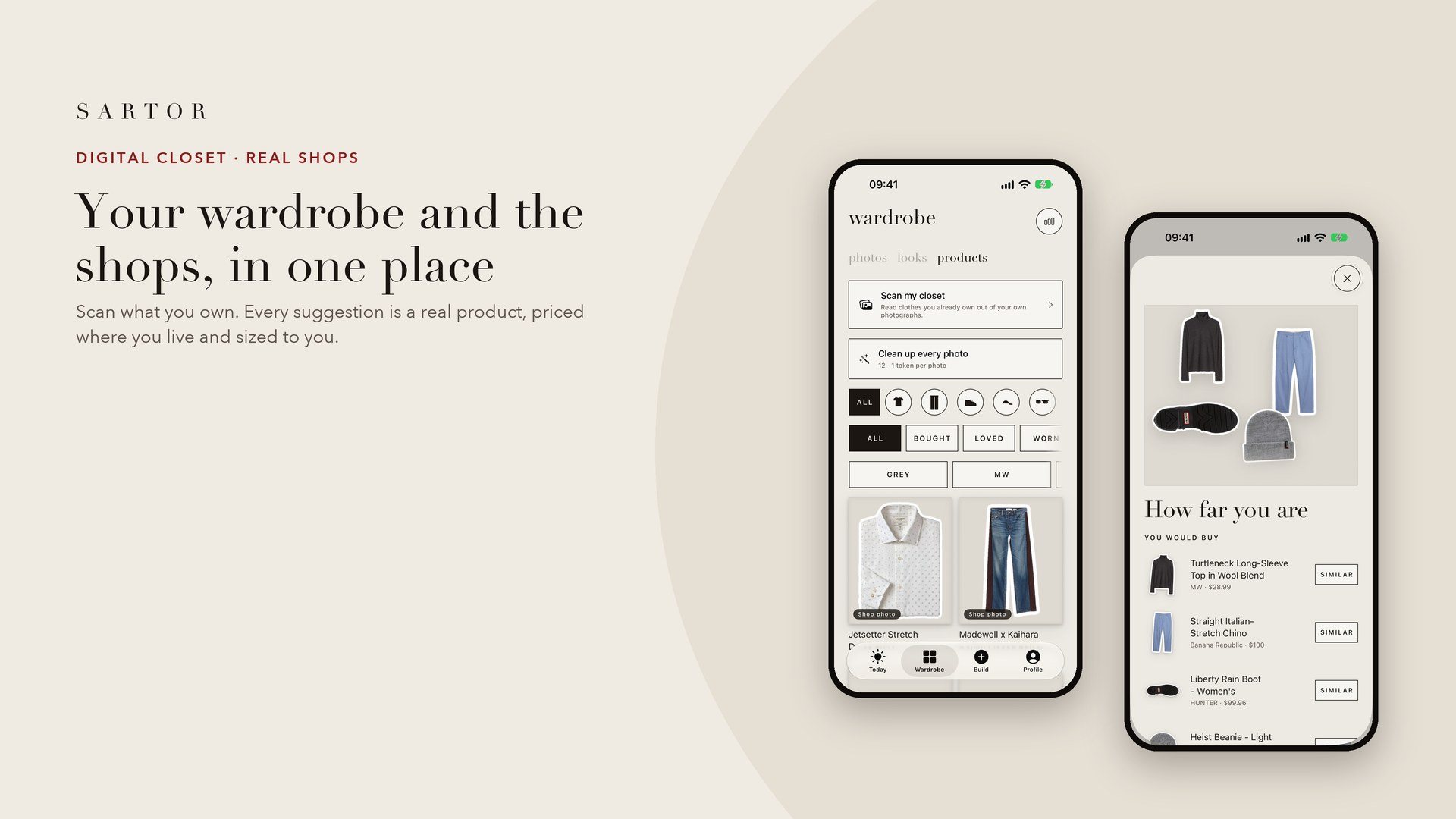 Your wardrobe and the shops, in one place