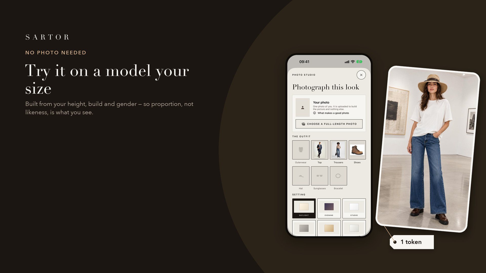 No photo? Try it on a model your size
